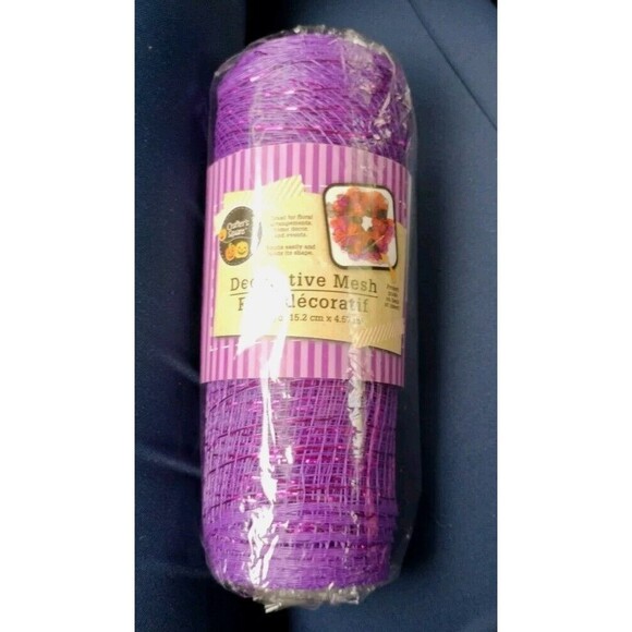 Crafters Square Royal Purple 6 in x 5 yds Halloween Decorative Mesh Crafting DIY - Picture 4 of 13